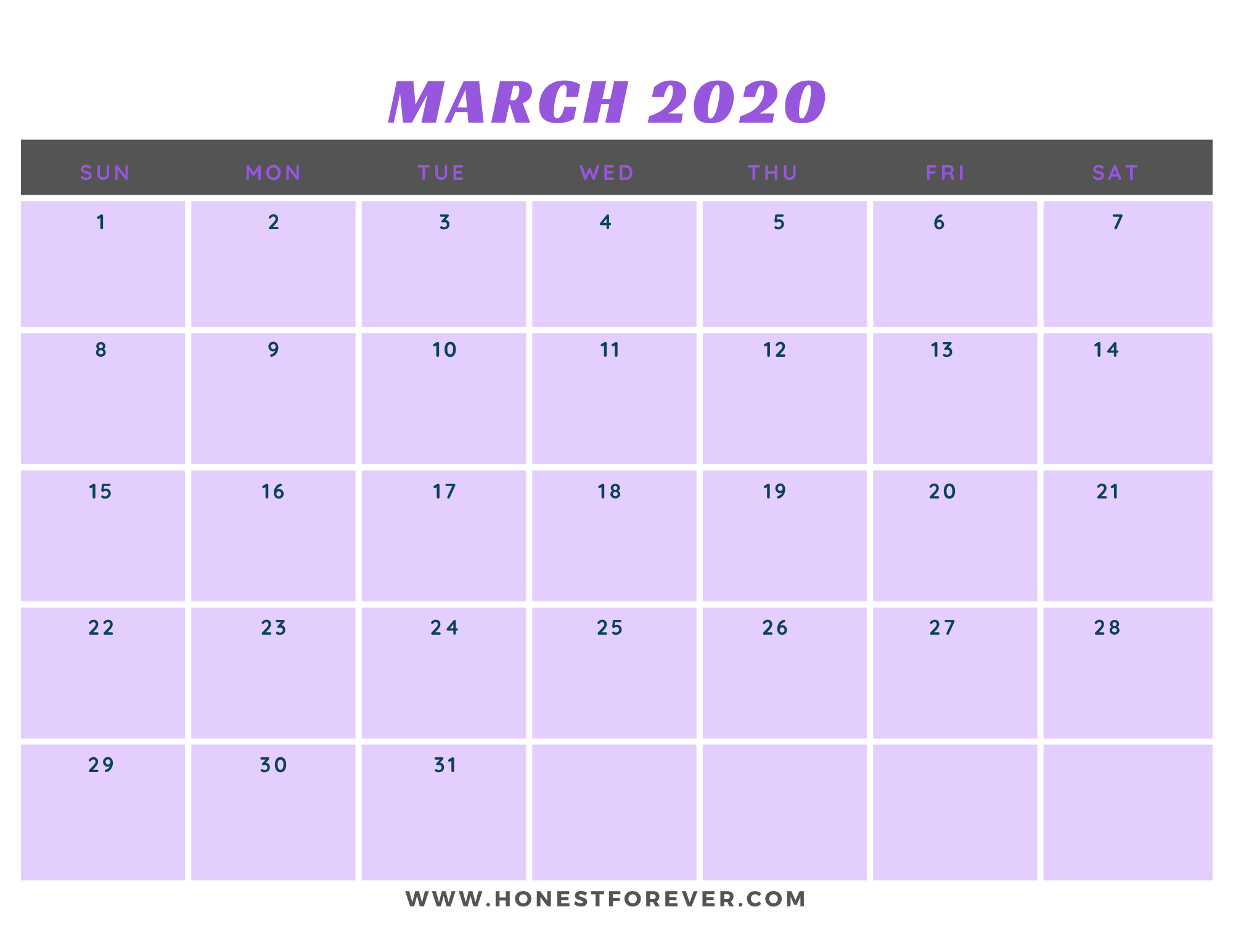 Printable Monthly Calendars 2020 Designed Printable Calendars 2020 9018